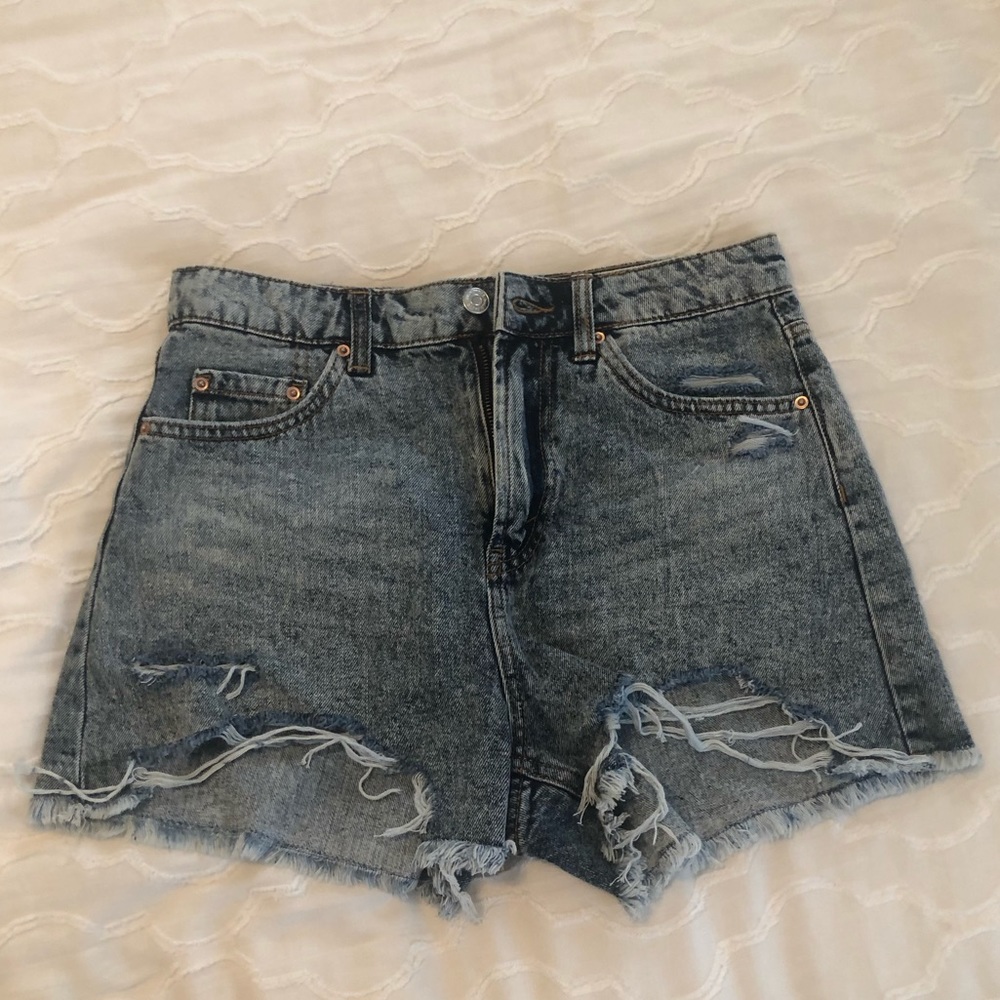 High Waisted Denim Shorts